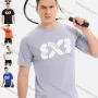Wholesale Men's Athletic Workout Breathable Quick Dry Graphic Short Sleeve T-shirt 801# preview