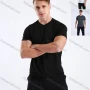Wholesale Men's Athletic Workout Breathable Quick Dry Short Sleeve T-shirt B90082# preview