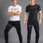 Wholesale Men's Athletic Workout Breathable Plain Quick Dry Fitness Short Sleeve T-shirt JS12009# preview