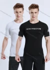 Wholesale Men's Athletic Workout Breathable Quick Dry Fitness Short Sleeve T-shirt JS12018# - Liuhuamall