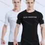 Wholesale Men's Athletic Workout Breathable Quick Dry Fitness Short Sleeve T-shirt JS12018# preview