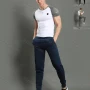 Wholesale Men's Athletic Workout Elastic Waist Zipper Pockets Ankle Length Gym Running Joggers 1005# preview