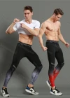 Wholesale Men's Athletic Workout Elastic Waist Ankle Length Gym Running Leggings N201# - Liuhuamall