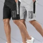 Wholesale Men's Letter Graphic Athletic Workout Breathable Elastic Waist Shorts Y7147# preview