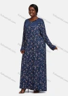 Wholesale Women's Vintage Long Sleeve Button Front Floral Print Rhinestone Splicing Maxi Nightgown - Liuhuamall