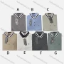 Wholesale Men's Casual Short Sleeve Plain Embroidery Label Patch Pocket Striped Trim Polo Shirts preview