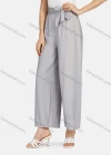 Wholesale Women's Lace Up Ruched Plain Wide Leg Casual Trouser 2203# - Liuhuamall