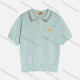 Wholesale Kid's Casual Contrast Button Front Short Sleeve Knit Polo Shirt MB23ATX715# Pink Clothing Wholesale Market Liuhua