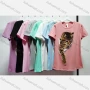 Wholesale Women's Casual Crew Neck Short Sleeve Animal Graphic Slim Fit T-shirt preview