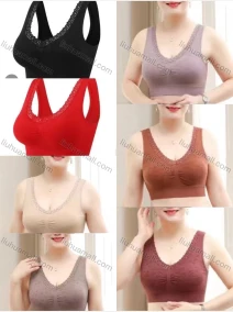 Wholesale Women's Pull-on Lingerie Camisole With Built-in Bra 10 Pcs, LIUHUA CLOTHING WHOLESALE