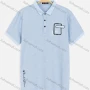 Wholesale Men's Embroidered 3D Graphic Letter Print Short Sleeve Casual Polo Shirt preview