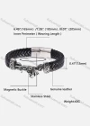 Wholesale Genuine Leather Woven Stainless Steel Bracelet 111# - Liuhuamall