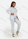Wholesale Women's Letter Graphic Round Neck Long Sleeve Sweatshirt 2 Piece Set - Liuhuamall