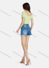 Wholesale Women's Plain Deep V Neck Twist Short Sleeve Crop Blouse 3104# - Liuhuamall