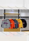 Wholesale Boys Two Tone Stripes Sleeves Letters Print Graphic Hoodies - Liuhuamall