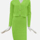 Women's Elegant Plain Cardigan & Pencil Skirt 2-Piece Set 113# A627# Clothing Wholesale Market -LIUHUA