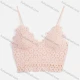 Wholesale Women's Sexy Plain Guipure Lace Camisoles With Built-in Bra Pink Clothing Wholesale Market Liuhua