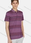 Wholesale Men's Short Sleeve Buttons Striped Colorblock Pocket Polo Shirt - Liuhuamall