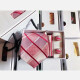 Men's Fashion Argyle Colorblock Print Tie & Pocket Square & Cufflinks Sets Pink Clothing Wholesale Market -LIUHUA
