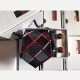Men's Fashion Argyle Colorblock Print Tie & Pocket Square & Cufflinks Sets Dark Gray Clothing Wholesale Market -LIUHUA
