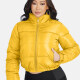 Women's Fashion Stand Collar Pockets Zipper Crop Puffer Jacket 221# Yellow Clothing Wholesale Market -LIUHUA