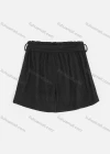 Wholesale Women's Elastic Waist Dual Pockets Lace-Up Knit Plain Shorts - Liuhuamall