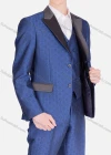 Wholesale Men's Business Single Breasted Floral Print Lapel Contrast Party Blazer & Vest & Pants 3 Piece Sets - Liuhuamall