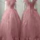 Wholesale Women's Elegant Wedding Sweetheart Cap Sleeve Lace Up Pearl Decor Maxi Bridesmaid Dress 2029# Pale Violet Red Clothing Wholesale Market Liuhua