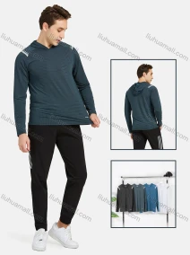 Wholesale Men's Athletic Long Sleeve Quick-drying Running Hoodies, LIUHUA CLOTHING WHOLESALE