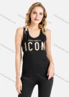 Wholesale Women's Letter Print Tank Top & High Waist Leggings Sets - Liuhuamall