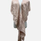 Women's Casual Plain Bat Sleeve Crochet Mid Length Shawl A391# Pink Clothing Wholesale Market -LIUHUA