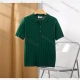 Wholesale Men's Casual Plain Ribbed Short Sleeve Polo Shirt E75030# Army Green Clothing Wholesale Market Liuhua