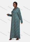 Wholesale Women's Vintage Lounge V Neck Long Sleeve Button Front Allover Print Maxi Nightgown 1478-244983# - Liuhuamall