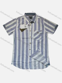 Wholesale Men's Casual Striped Short Sleeve Flap Pocket Shirt, LIUHUA CLOTHING WHOLESALE