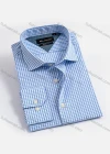 Wholesale Men's Casual Collared Long Sleeve Button Down Gingham Shirt - Liuhuamall