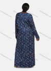Wholesale Women's Vintage Long Sleeve Button Front Floral Print Rhinestone Splicing Maxi Nightgown - Liuhuamall