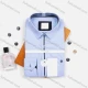 Wholesale Men's Formal Long Sleeve Plain Button Down Collared Shirts MT210213-4# Light Blue Clothing Wholesale Market Liuhua