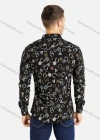 Wholesale Men's Casual Allover Geometric Print Button Down Shirt - Liuhuamall