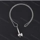 Wholesale Fashion Stainless Steel Adjustable Pendant Necklace SP0435# Silver Clothing Wholesale Market Liuhua
