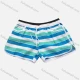 Wholesale Women's Vacation Striped Pockets Drawstring Beach Shorts Blue Clothing Wholesale Market Liuhua