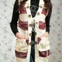 Wholesale Women's Casaul Sleeveless Drawstring Colorblock Button Front Cardigan preview