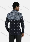 Wholesale Men's Casual Long Sleeve Floral Print Button Down Shirt - Liuhuamall