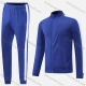 Wholesale Boy's Athletic Striped Zip Long Sleeve Sweatshirt & Elastic Waist Ankle Length Jogger 2 Piece Set 2003#2004# Blue Clothing Wholesale Market Liuhua