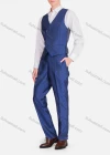 Wholesale Men's Business Single Breasted Floral Print Lapel Contrast Party Blazer & Vest & Pants 3 Piece Sets - Liuhuamall