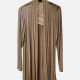Women's Casual Long Sleeve Embroidery Plain Cardigan Camel Clothing Wholesale Market -LIUHUA