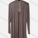 Wholesale Women's Casual Long Sleeve Embroidery Plain Cardigan Brown Clothing Wholesale Market Liuhua