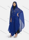 Wholesale Women's Modest Muslim Islamic Beaded Rhinestone Arabic Dubai Hooded Sheer Mesh Cover Up Kaftan Cloak - Liuhuamall