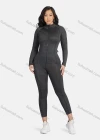 Wholesale Women's Sporty High Neck Plain Zipper Long Sleeve Top & Jogger Set - Liuhuamall