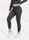 Wholesale Women's Sporty High Neck Plain Zipper Long Sleeve Top & Jogger Set - Liuhuamall