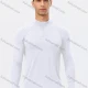 Wholesale Men's Fitness Lightweight Long Sleeve Dry Fit Half Zipper Training Sweatshirt White Clothing Wholesale Market Liuhua
